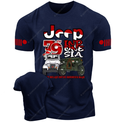 Kemerdekaan Indonesia Merdeka 79 Rubicon Willys Wrangler JK CJ7 Jp T-Shirt