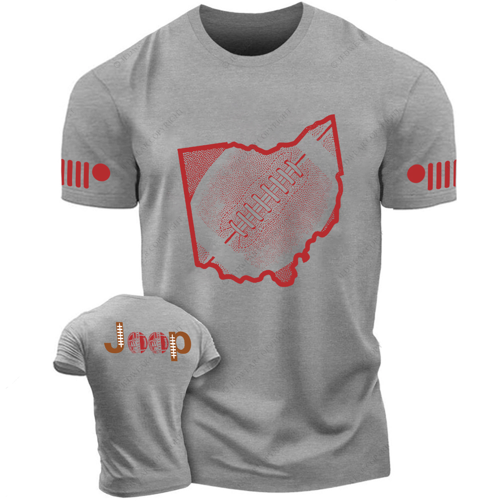 Ohio State Buckeyes Football Map Jp T-Shirt