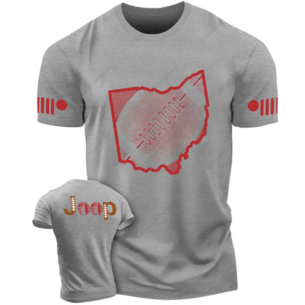 Ohio State Buckeyes Football Map Jp T-Shirt