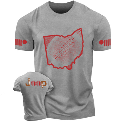 Ohio State Buckeyes Football Map Jp T-Shirt