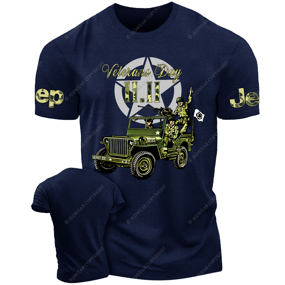 Retro Military Soldiers November 11 Veterans Day Jp T-Shirt