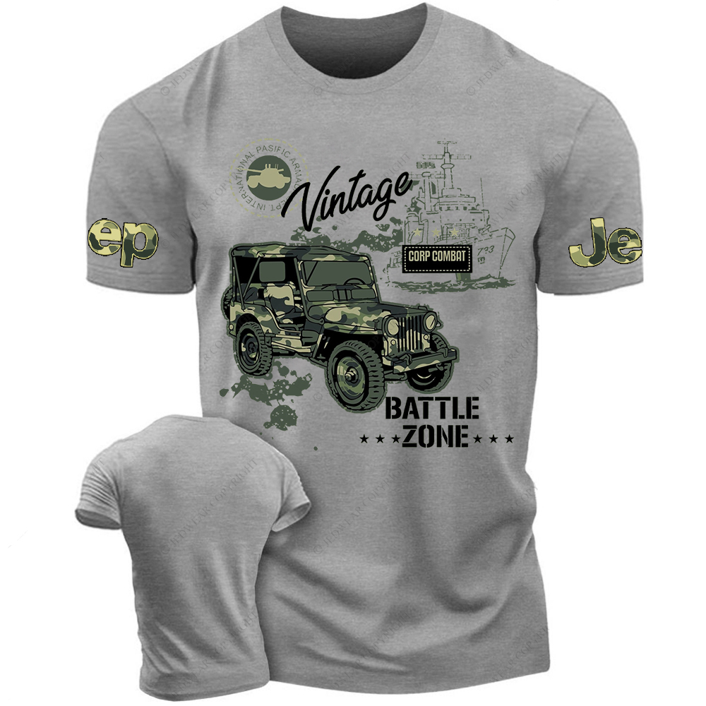 Battle Zone Corp Combat Vintage Veterans Day Jp T-Shirt