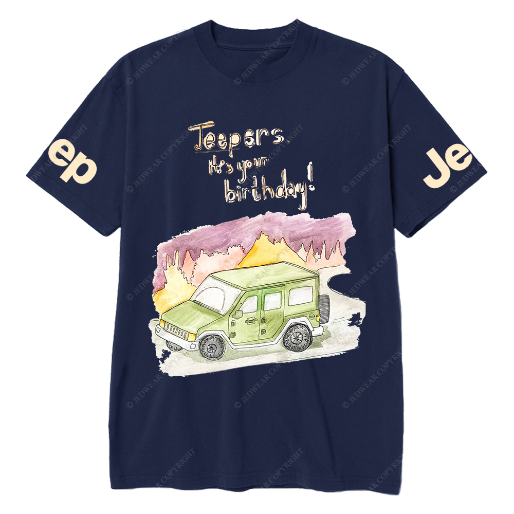 Funny Off-Road Cartoon It's Your Birthday Jp T-Shirt