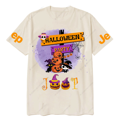 Pumpkin Halloween Party Spider Web Jp T-Shirt