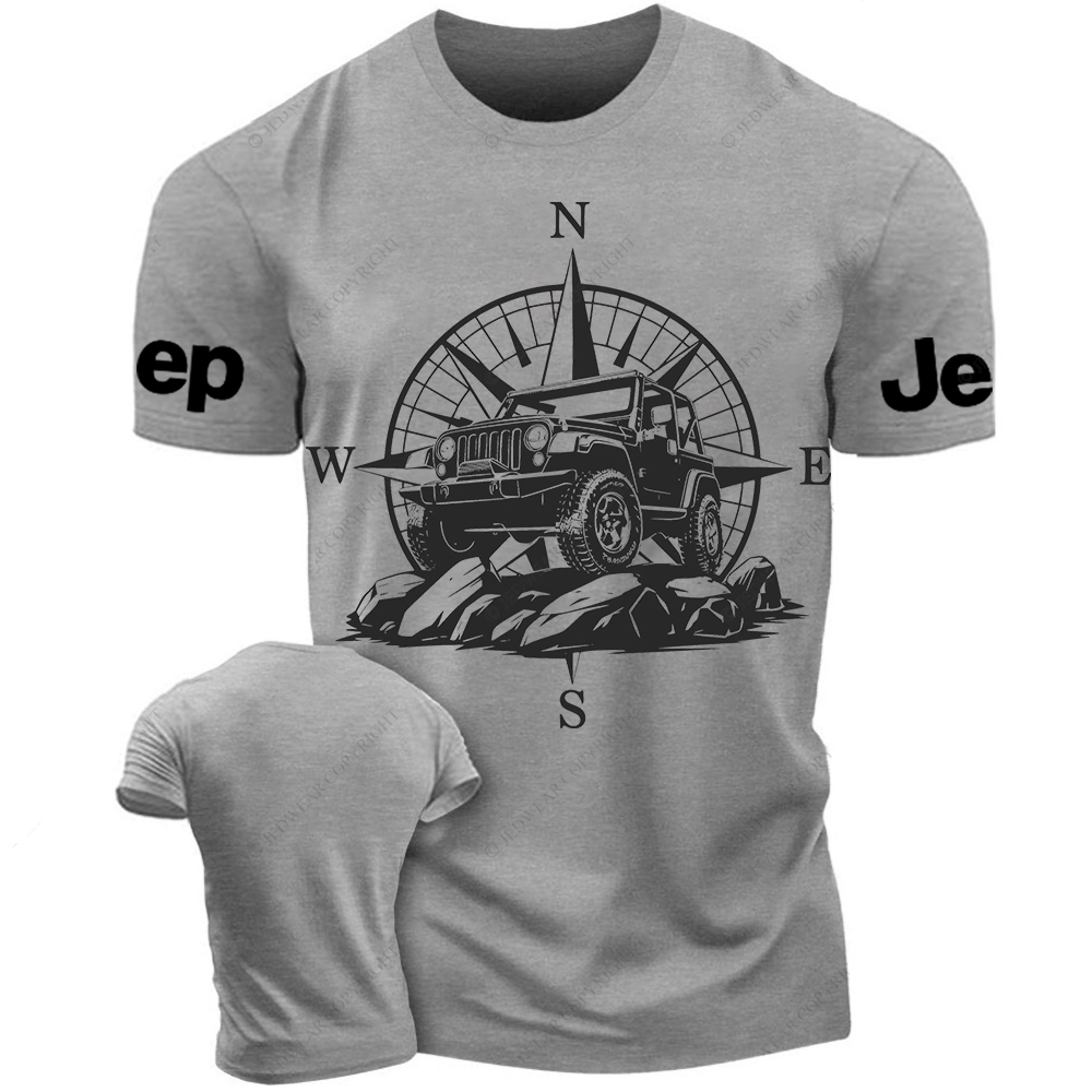 Mountain Compass Silhouette Black And White Sketch Jp T-Shirt