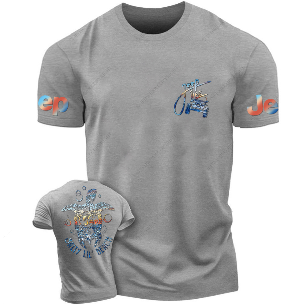 Salty Lil' Beach Summer Turtle Slippers Jp T-Shirt