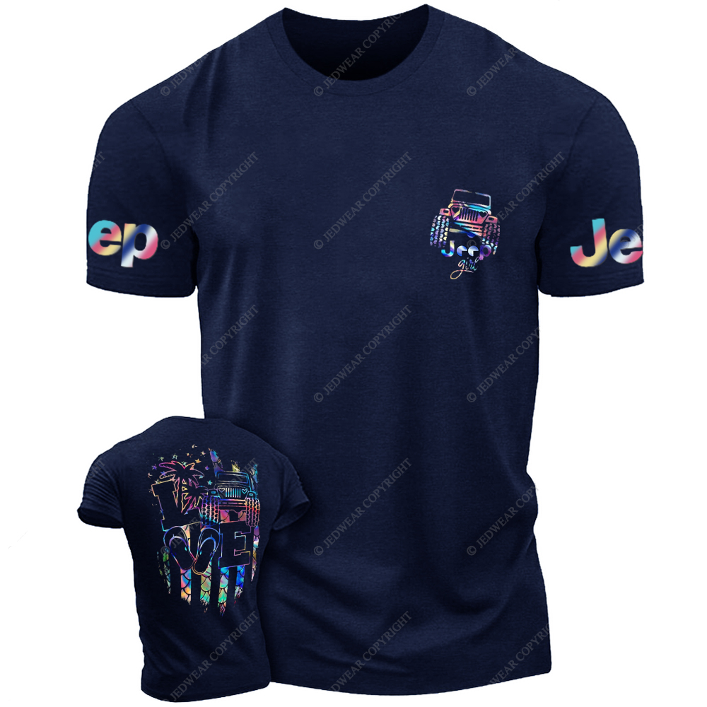Summer Love Slippers Palm Tree Jp T-Shirt