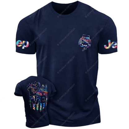 Summer Love Slippers Palm Tree Jp T-Shirt