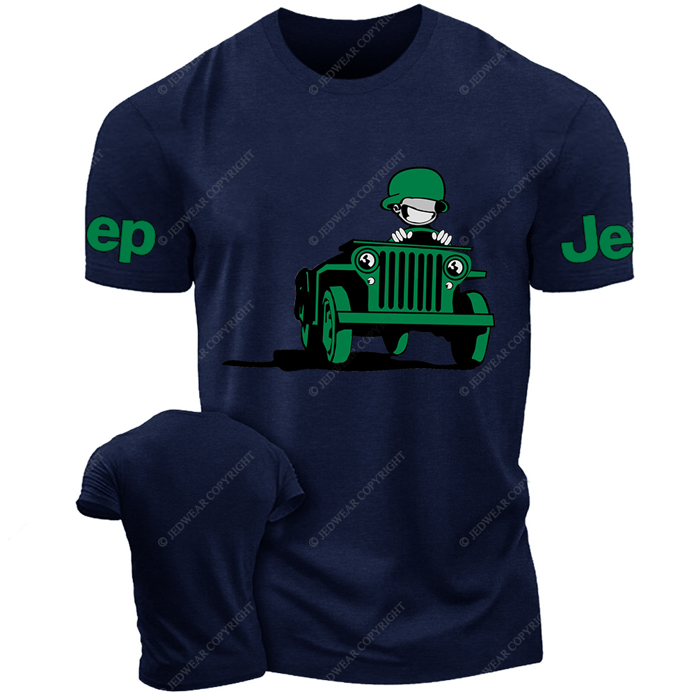 Cartoon Green Car Funny Jp T-Shirt