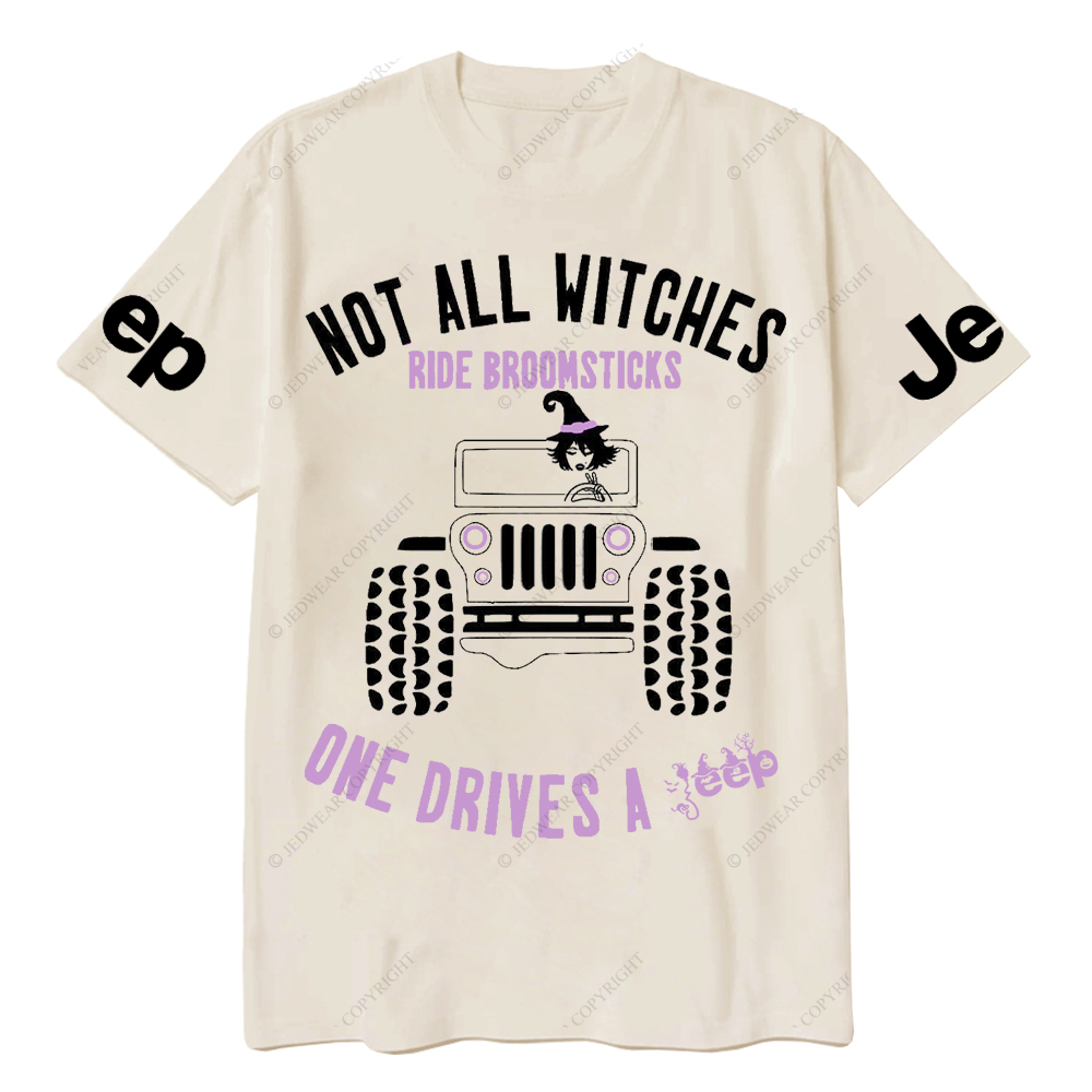 Halloween Not All Witches Ride Broomsticks One Drive A Car Jp T-Shirt