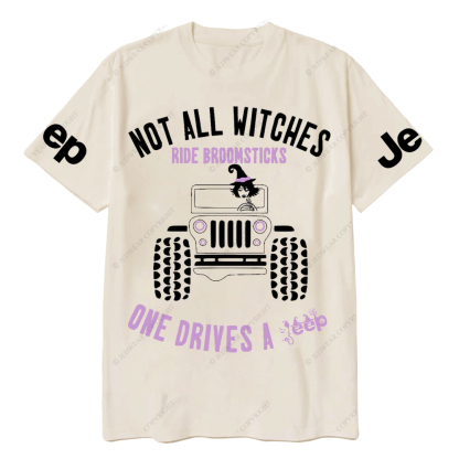 Halloween Not All Witches Ride Broomsticks One Drive A Car Jp T-Shirt