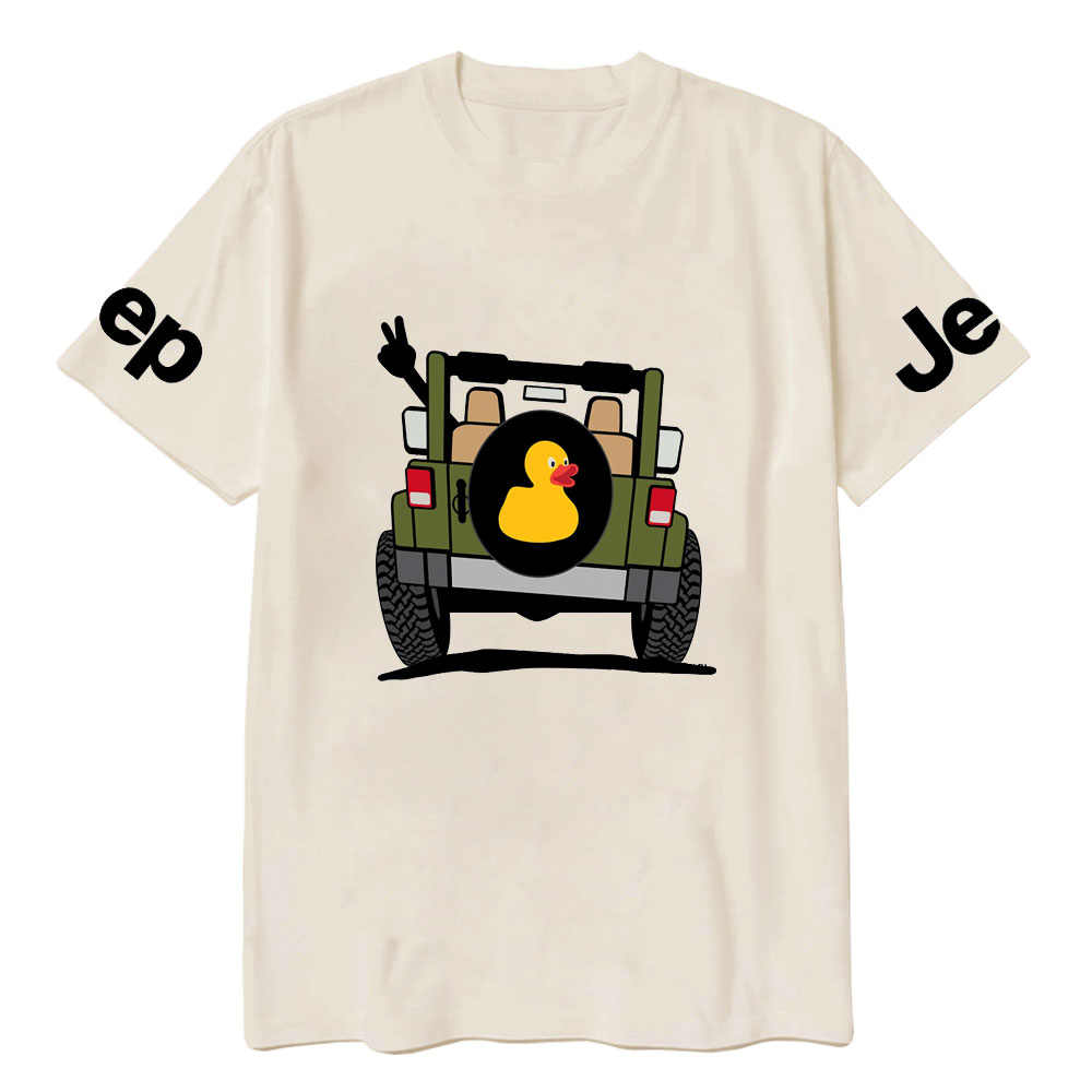 Happy Trails Ahead Duck Casual Printed T-Shirt