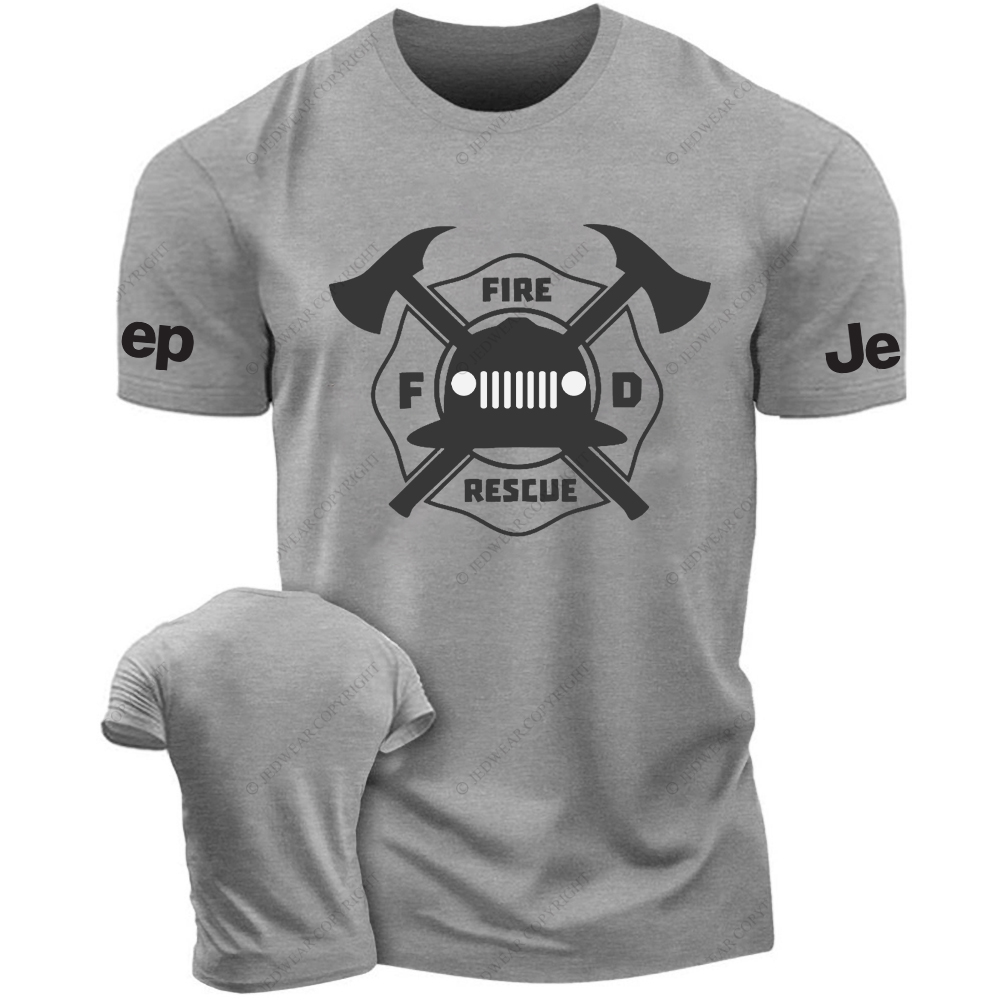 Fire Rescue  Yellow Hat Fire Fighting Tools JP T-Shirt