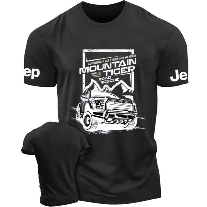 Moutain Tiger Cars Design T-Shirt