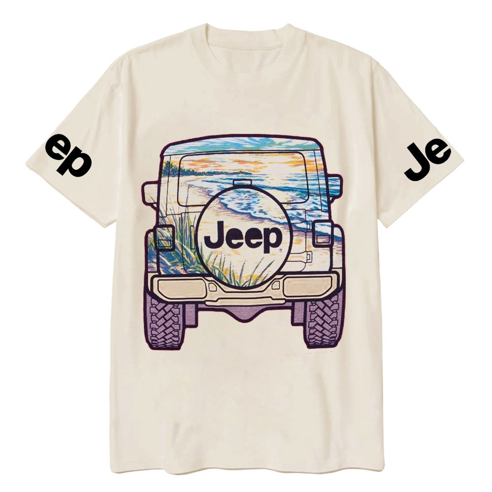 Jp Beach Sunset Casual Printed T-Shirt