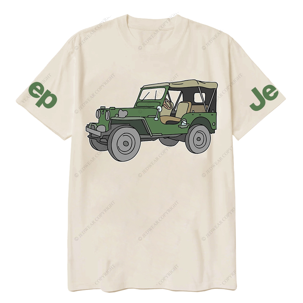 Cartoon Colorful Hand-Painted Jp T-Shirt