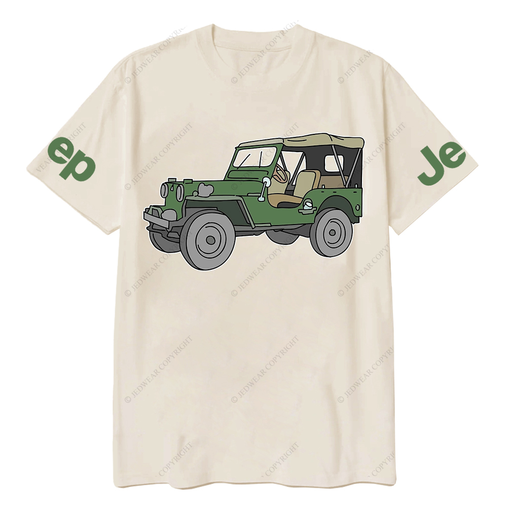 Cartoon Colorful Hand-Painted Jp T-Shirt