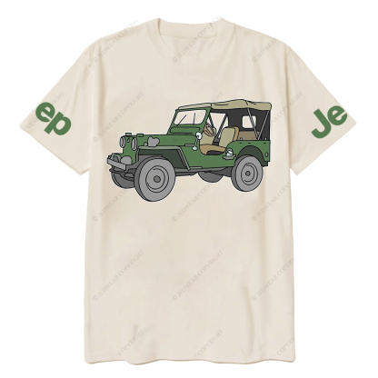 Cartoon Colorful Hand-Painted Jp T-Shirt