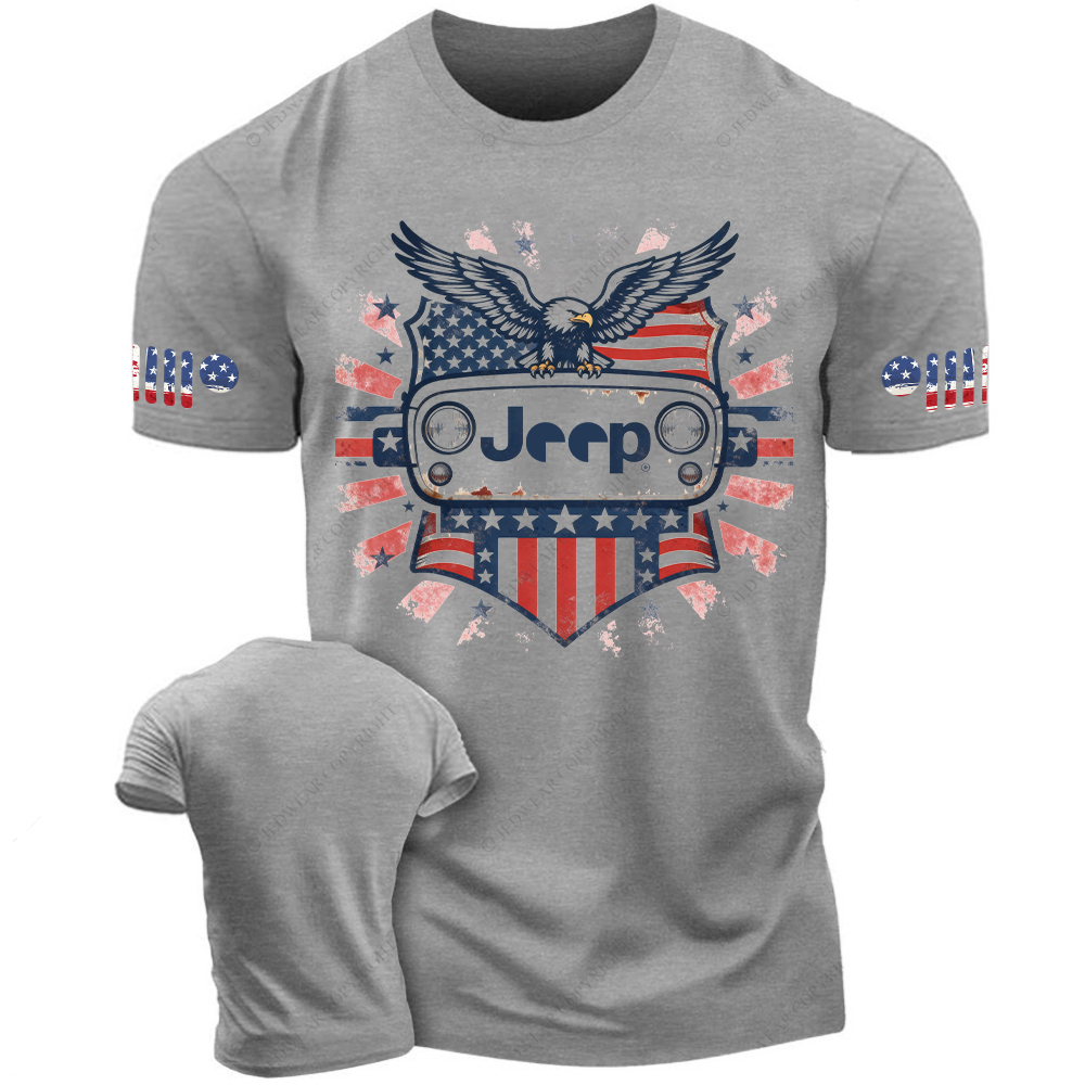 Eagle American Flag Grill Jp T-Shirt