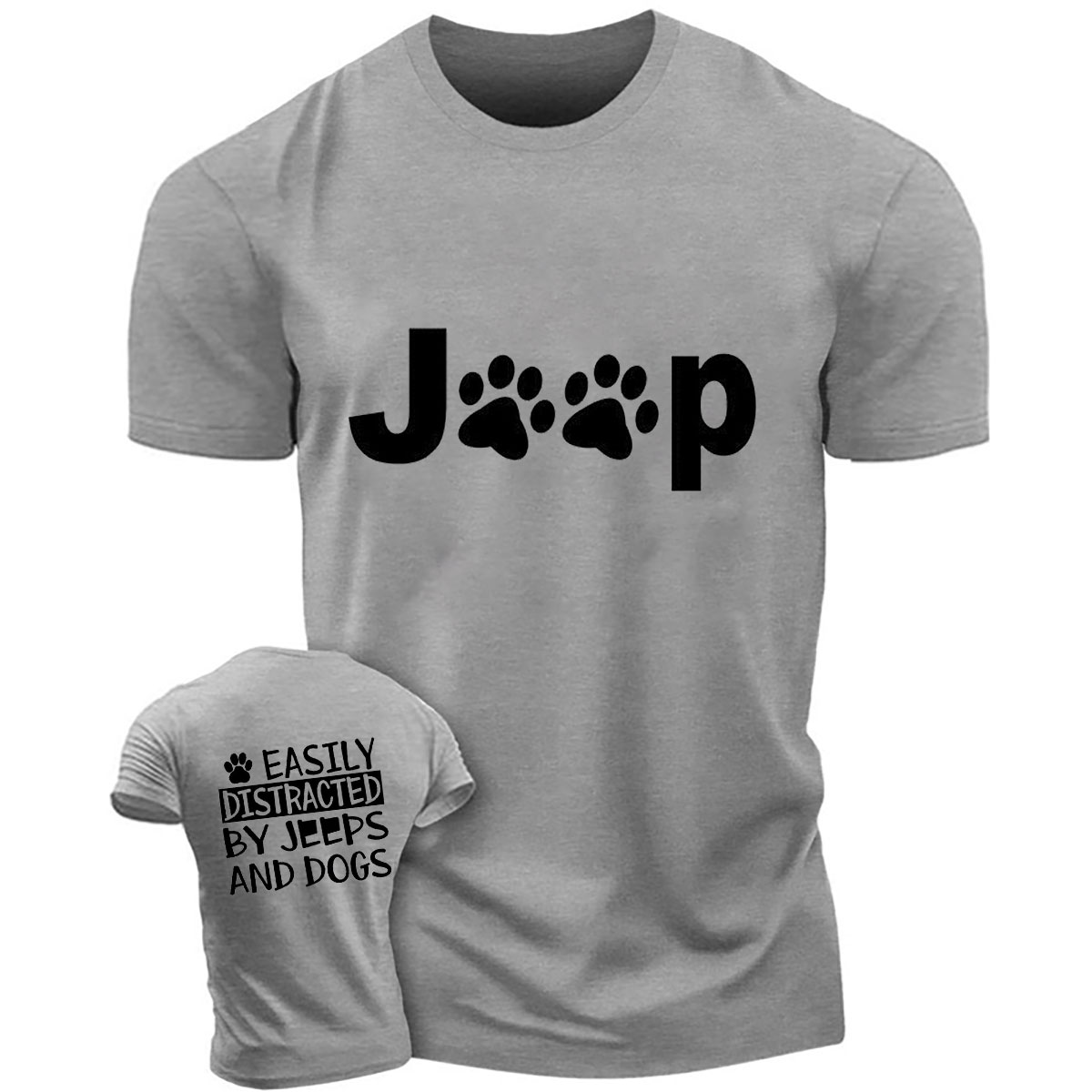 Easily Distracted By Jps And Dos Printed T-Shirt