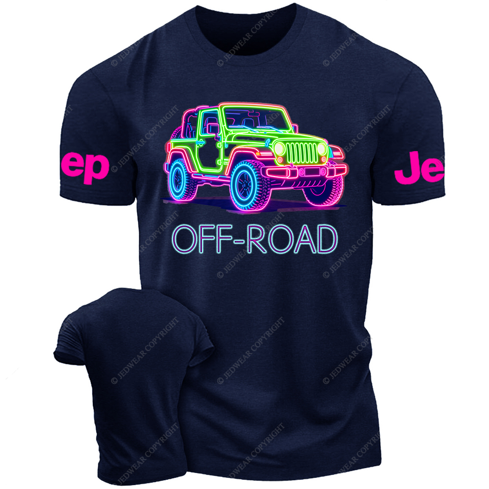 Colorful Neon Lines Car Jp T-Shirt