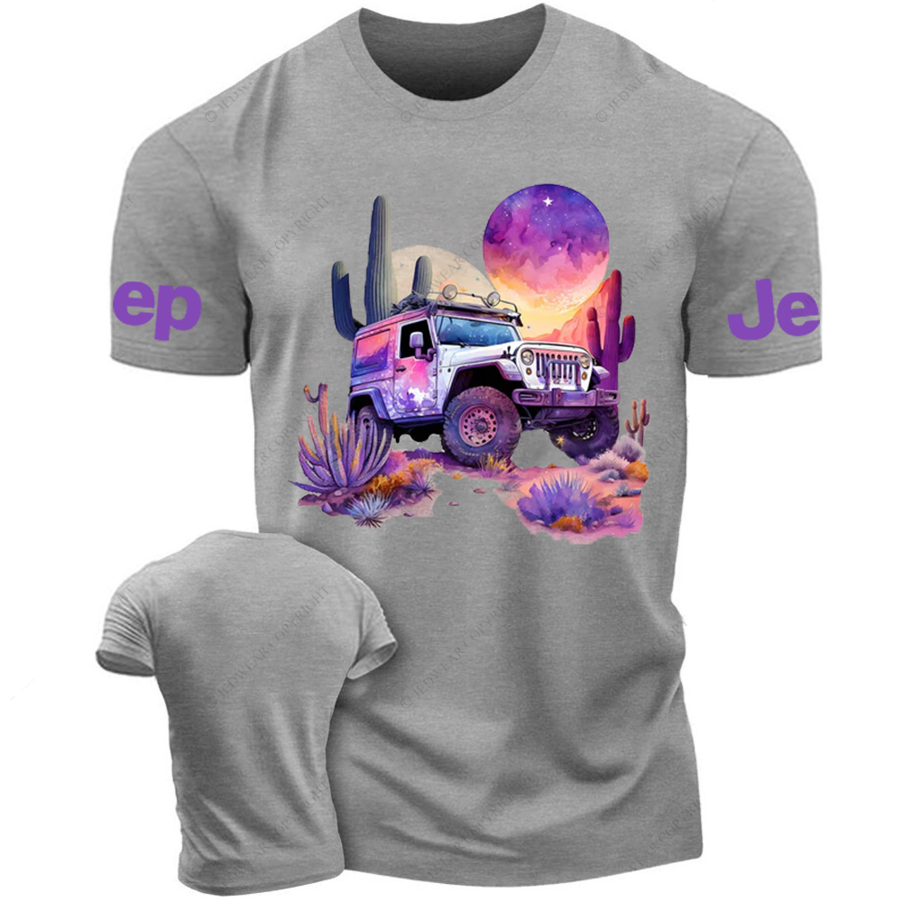 Purple Car Desert Sunset Jp T-Shirt