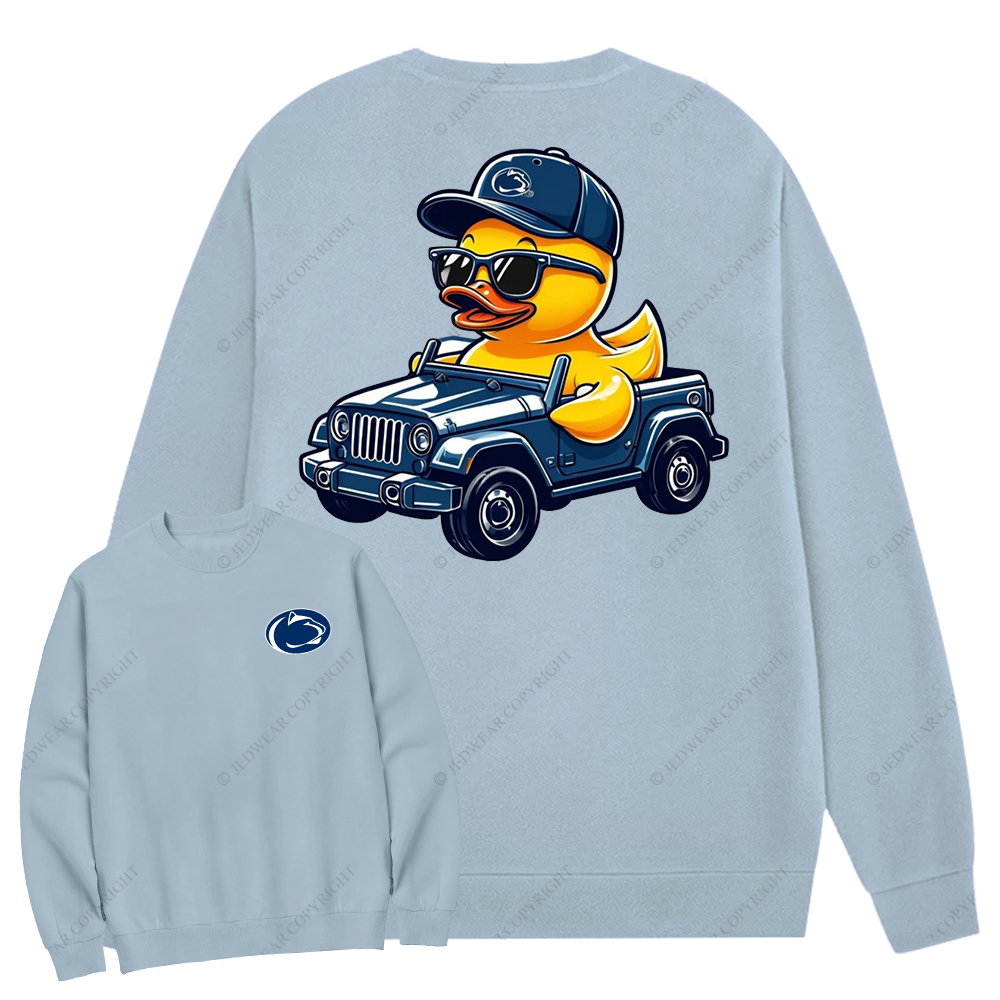 Penn State University Duck Jp Crew Neck Sweatshirt