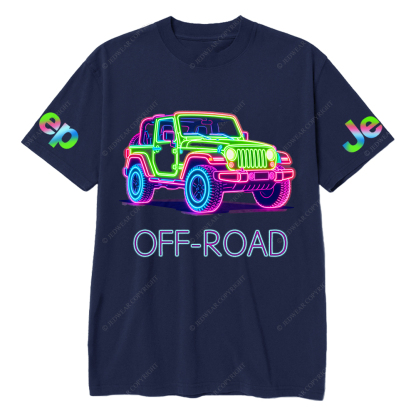 Colorful Neon Lines Car Jp T-Shirt