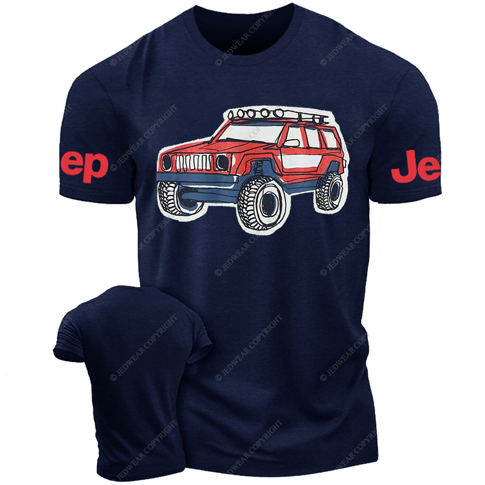 Colorful Hand-Painted 4x4 Jp T-Shirt