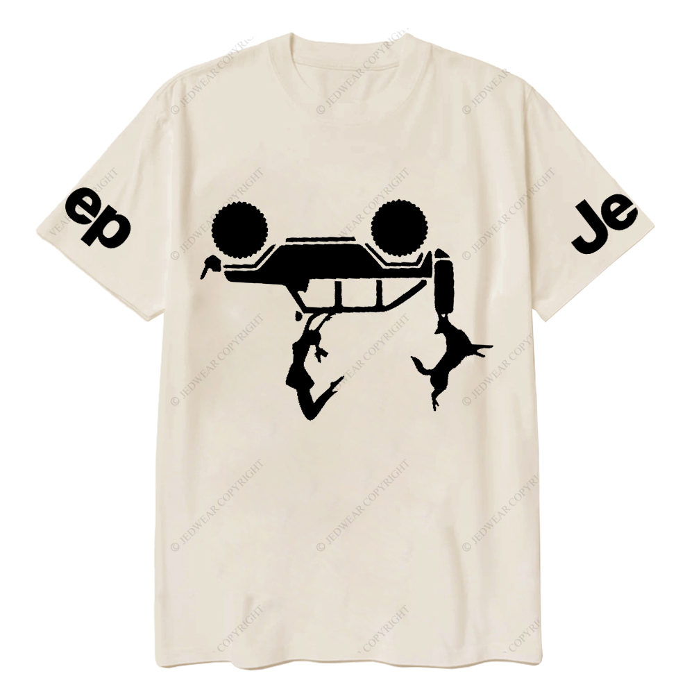 Girl And Dog Falling From 4 Door Jp T-Shirt