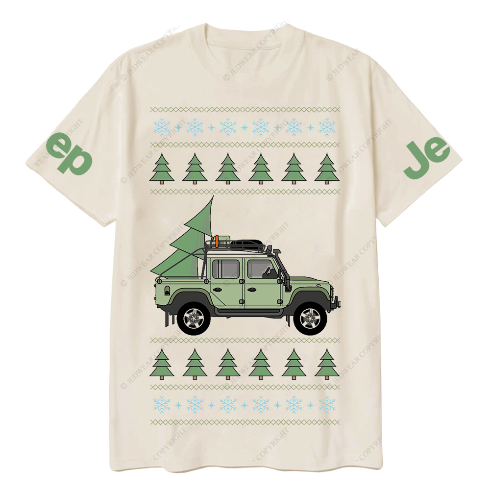 Offroad Pickup Merry Christmas Tree Jp T-Shirt
