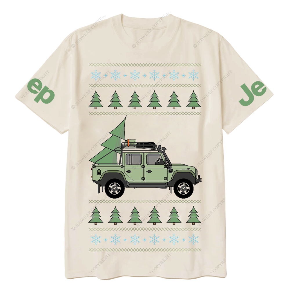 Offroad Pickup Merry Christmas Tree Jp T-Shirt