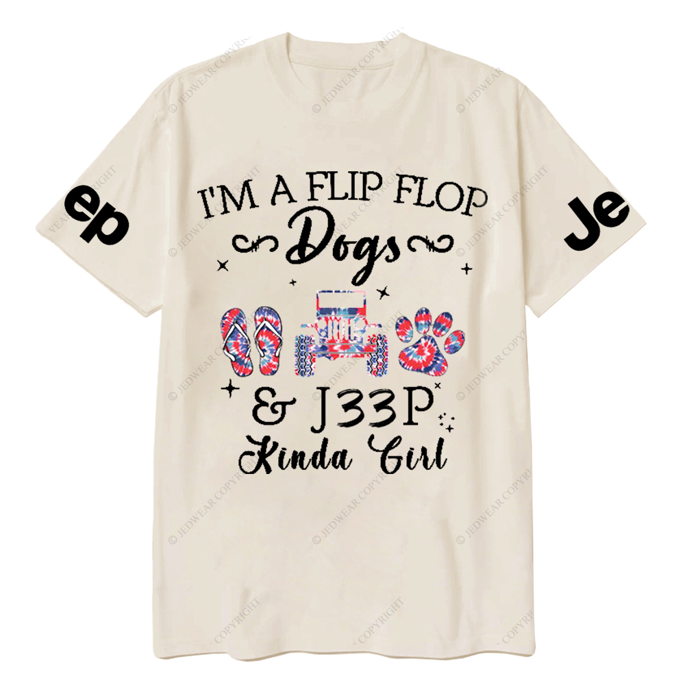 I’m A Flip Flop Dogs Car Kinda Girl Jp T-Shirt