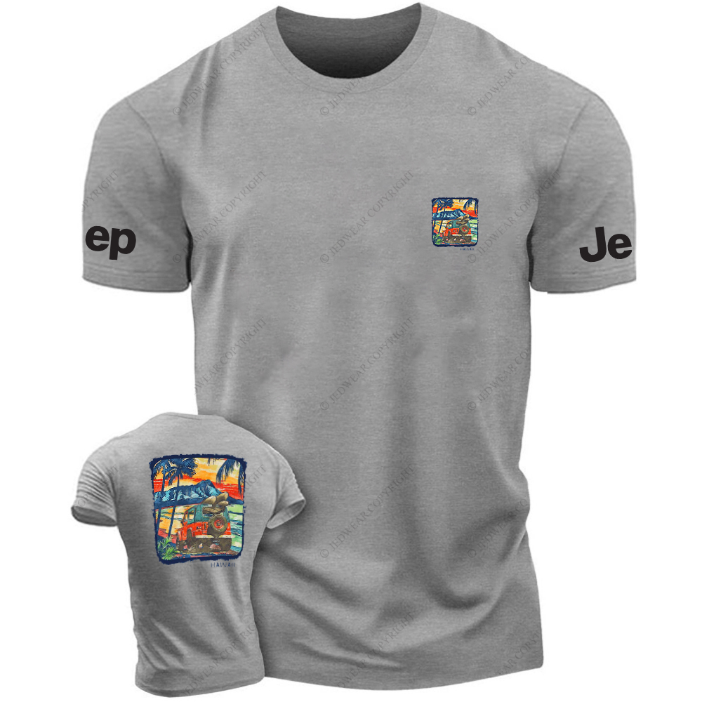 Hawaii Coconut Trees On Tthe Seaside Island JP T-Shirt