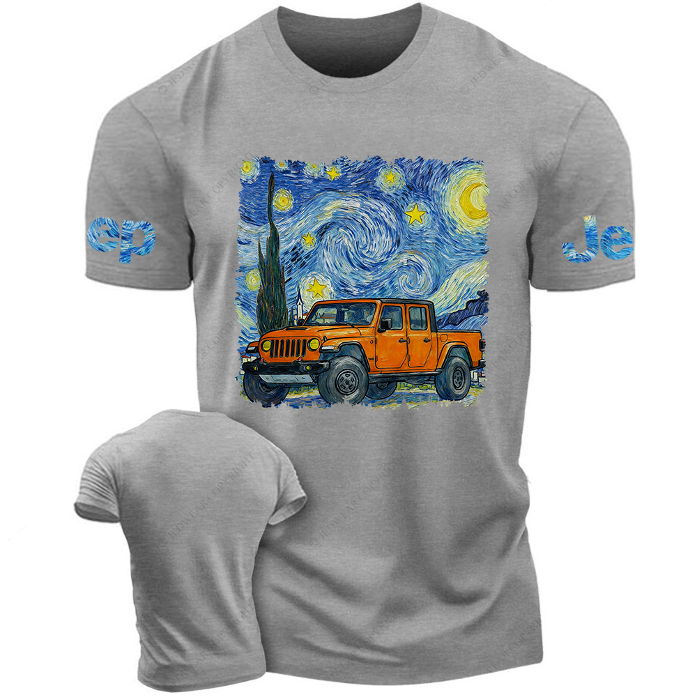  The Starry Night By Van Gogh Canvas Gladiator Jp T-Shirt 