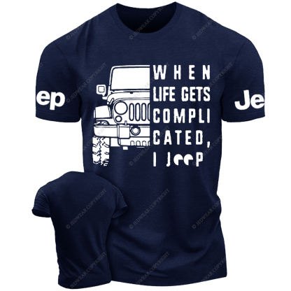 When Life Gets Compli Cated I Car Jp T-Shirt 