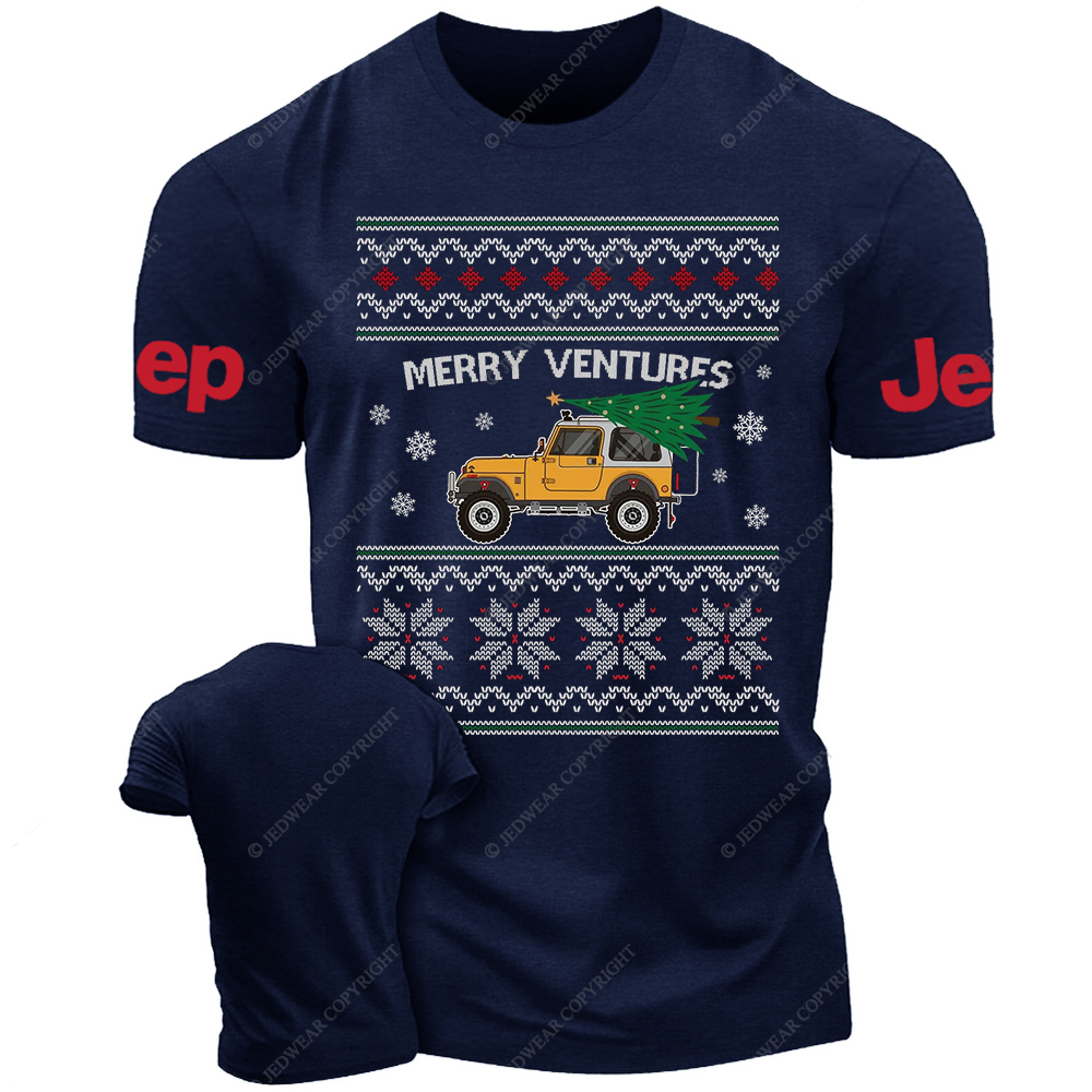 Ugly Christmas Merry Ventures Jp T-Shirt 