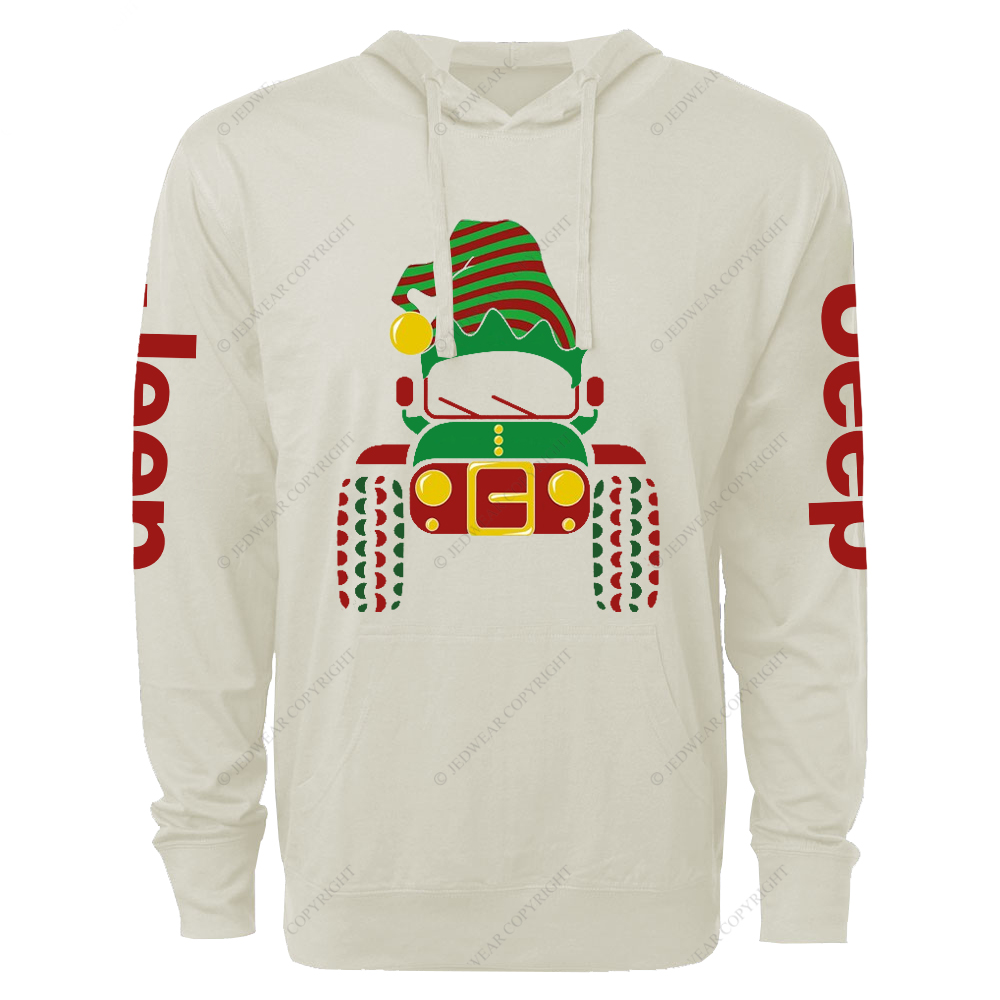 Christmas Offroad Car Jp Lightweight Hoodie