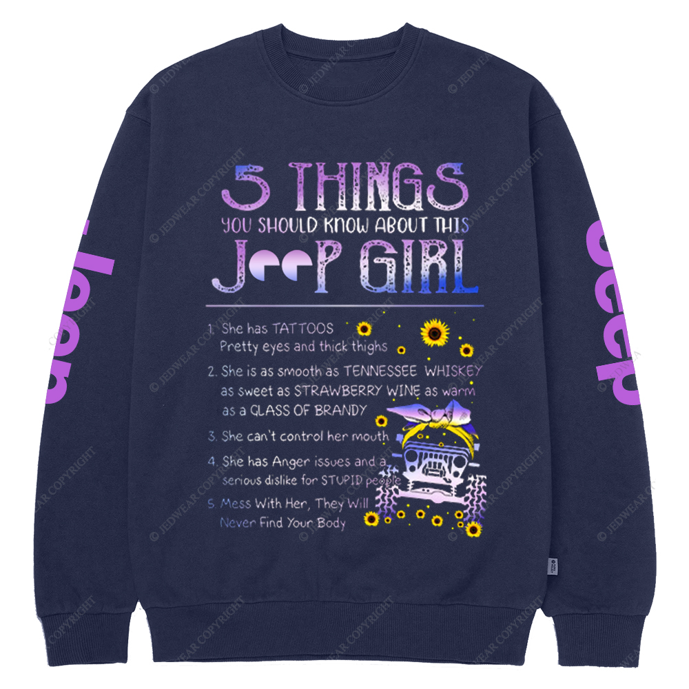 5 Things You Should Know About This Girl Jp Crew Neck Sweatshirt
