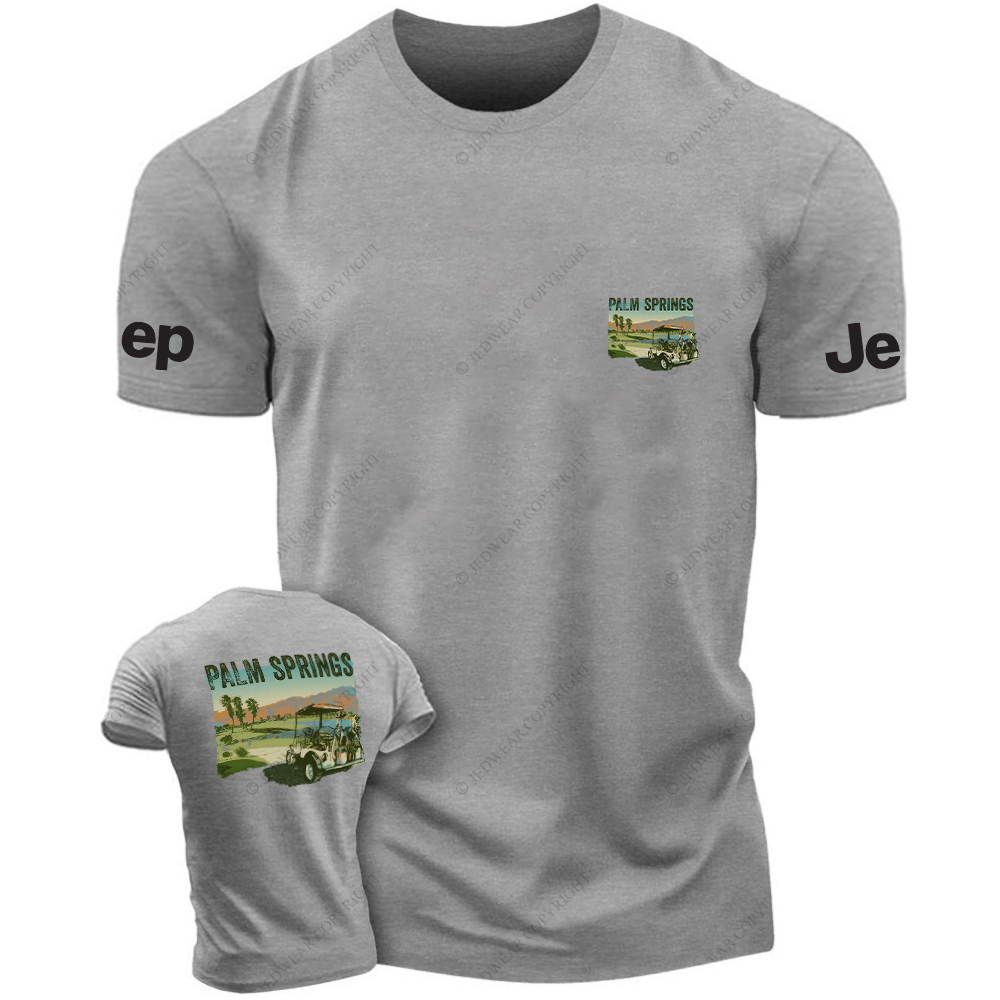 Hawaii Palm Springs Mountains Water Trees JP T-Shirt
