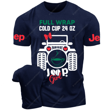Full Wrap Cold Cup Girl  Jp T-Shirt 