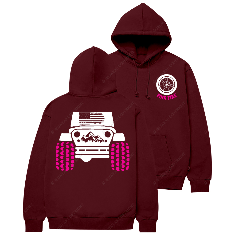 Pink Tire Offroad Adventure Jp Casual Hoodie