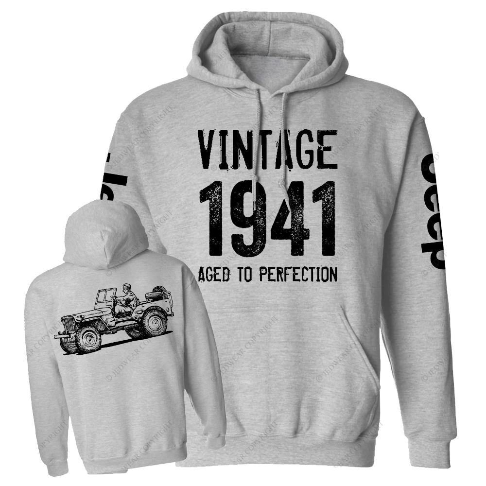 Vintage Aged To Perfection 1941 Jp Casual Hoodie