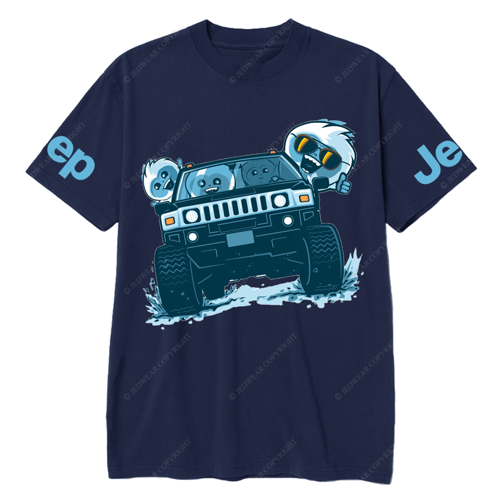 Cartoon Funny Driving A Car Jp T-Shirt 