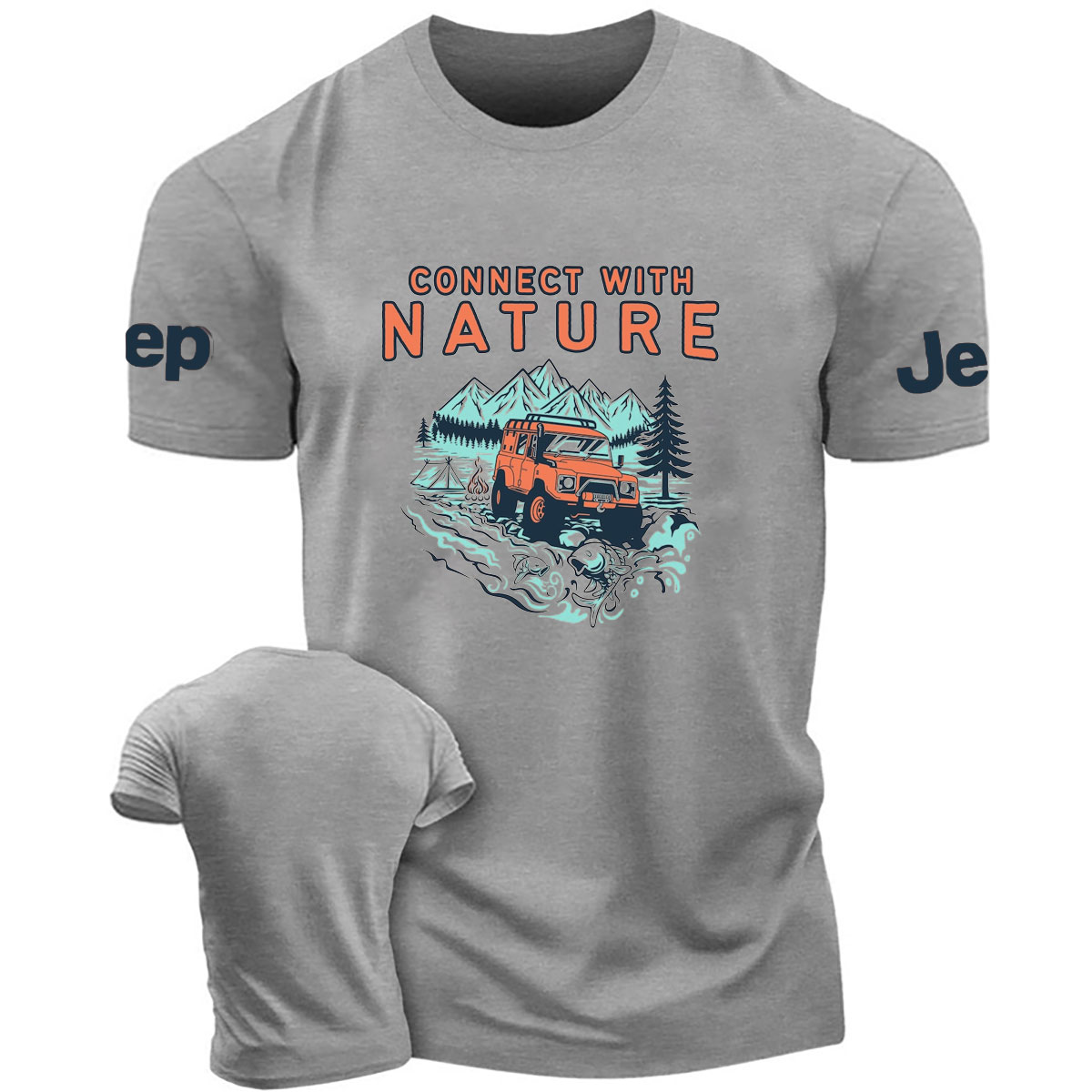 Connect With Nature Moutain Jp Design T-Shirt