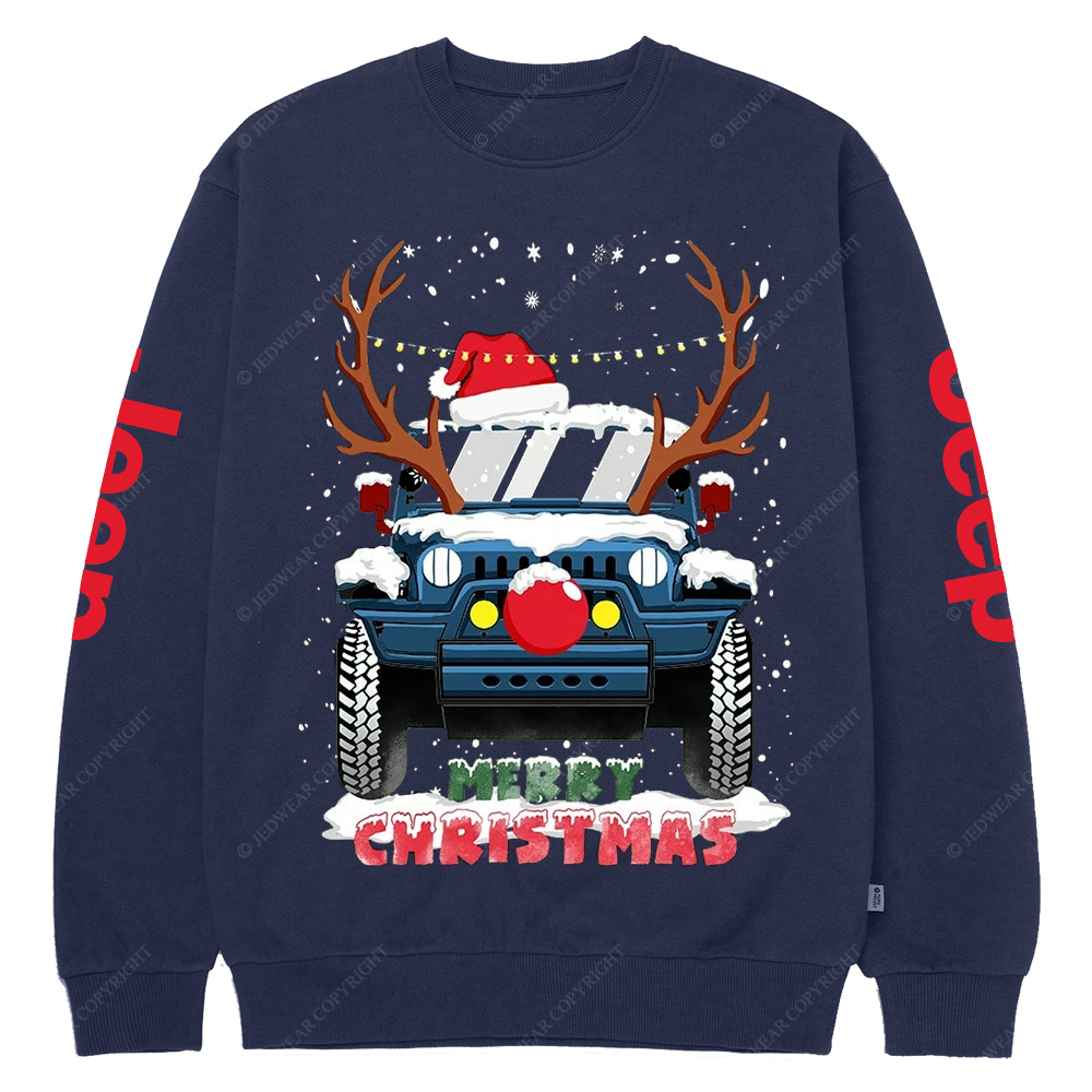 Merry Christmas Santa Jp Crew Neck Sweatshirt
