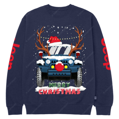 Merry Christmas Santa Jp Crew Neck Sweatshirt