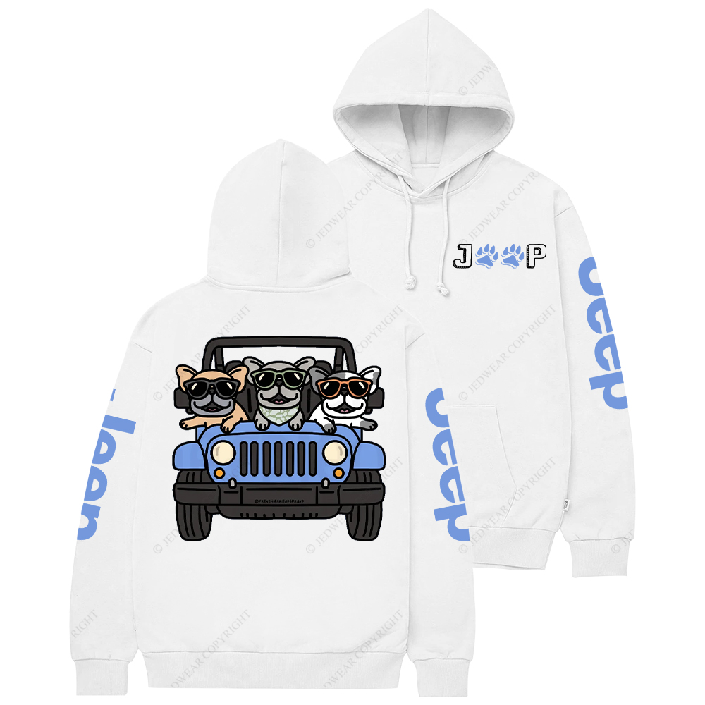 Blue Cars Frenchies Jp Casual Hoodie