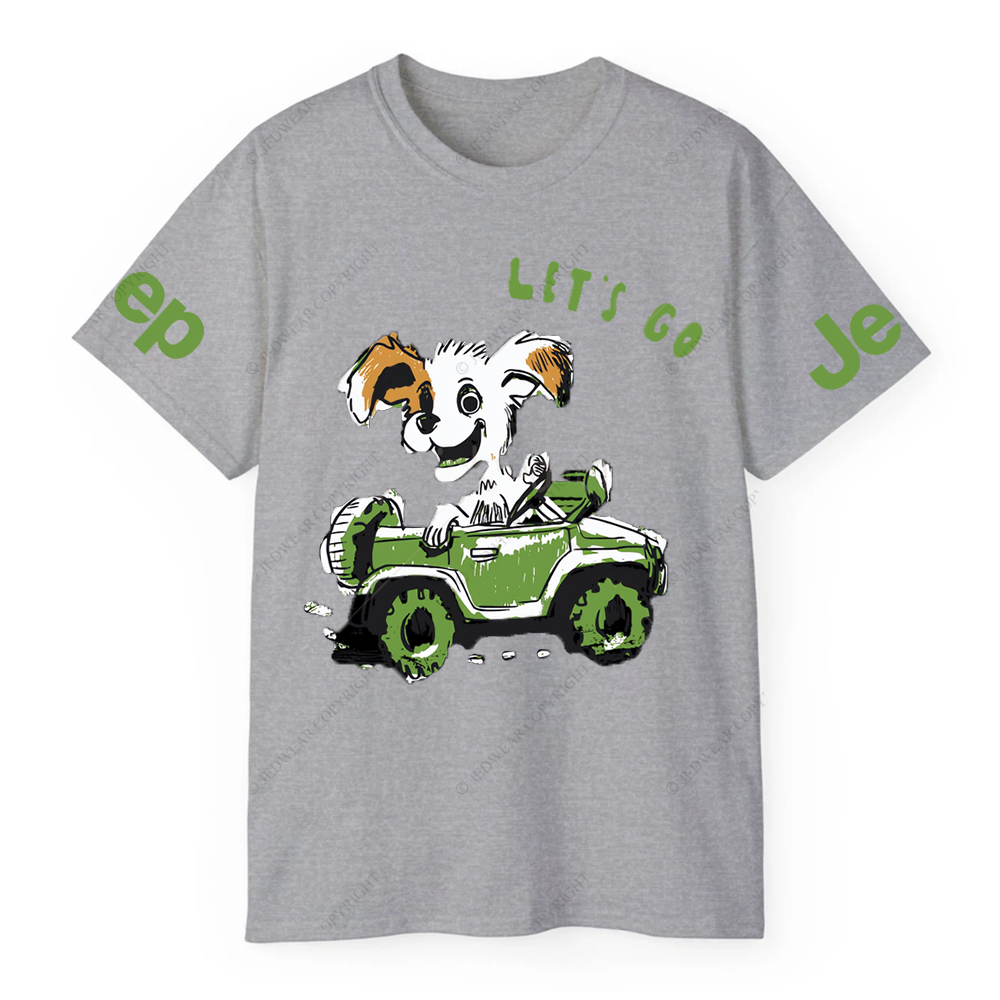 Let's Go  The Puppy Is Driving Happily JP T-Shirt