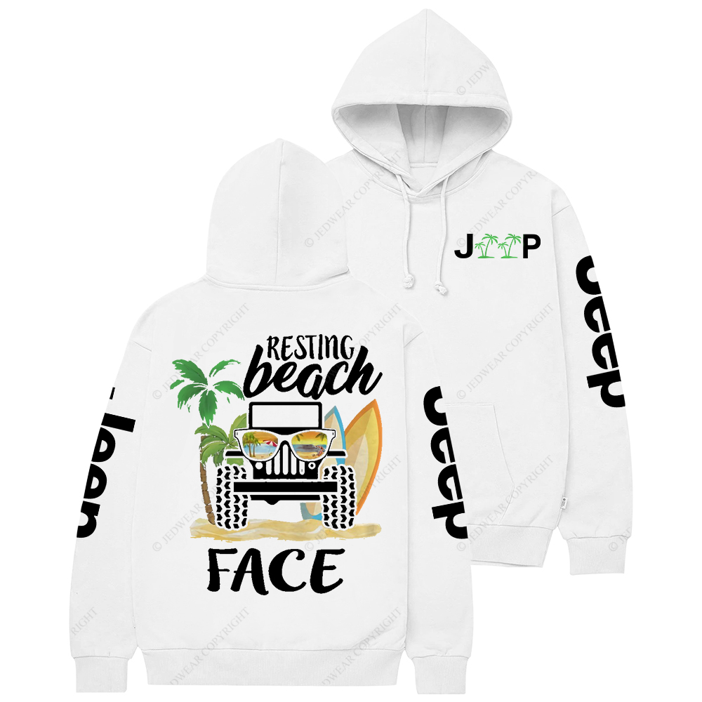 Resting Beach Face Surf Jp Casual Hoodie